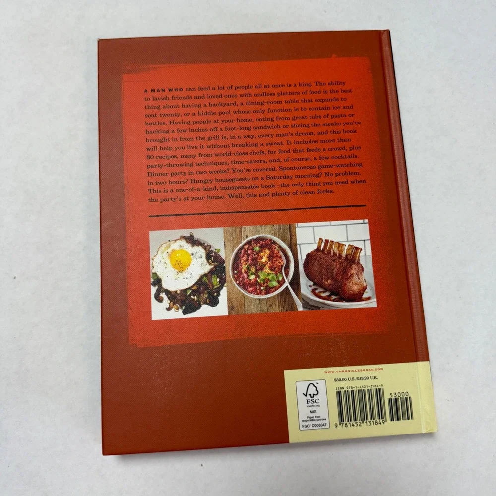 Esquire The Eat Like a Man Guide to Feeding a Crowd Hardcover Cookbook 2015